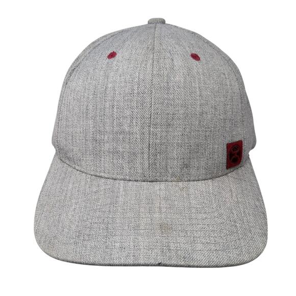 Hooey Snapback Cap Gray One Size Adjustable Patch Vented Holes 6 Panel - Picture 1 of 9